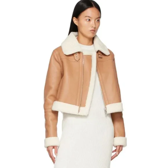 SOLD Stand Studio Beige Lorelle Jacket Sz 34 - Picture 2 of 5